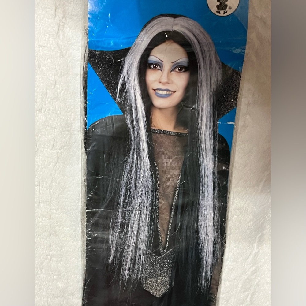 Black and Gray Vampira Wig